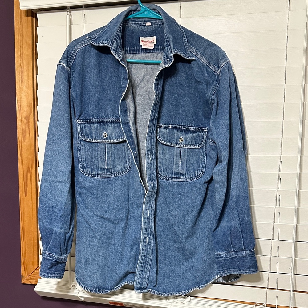 Wear Guard Vintage Denim Shirt Jacket - Distressed